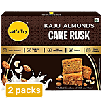 Let's Try Kaju Almonds Cake Rusk 2x200 g (Multipack)