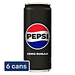 Pepsi Zero Sugar Soft Drink 6x300 ml (Multipack)