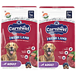 Carniwel Fresh Lamb Adult Dry Dog Food - Large Breed 1 kg + 3 kg Combo (2 Items)