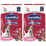 Carniwel Fresh Lamb Puppy Dry Dog Food - Small Breed, 1 kg + 3 kg Combo (2 Items)