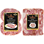 MeisterWurst Pork Smoked Ham Sliced, Pork Meat 82%, No Soya 200 g + Pork Rashers Smoked Slices, Meat 78%, No Soya 200 g Combo (2 Items)