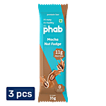 Phab Mocha Nut Fudge 11 g Protein Bar 3x35 g (Multipack)