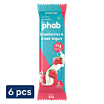 Phab Strawberries & Greek Yogurt 21 g Protein Bar 6x65 g (Multipack)