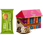 Open Secret Nutty Cookies Assorted Gift Box, 150 g + Un-Junked Jeera Biscuits, 40 g Combo (2 Items)