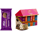 Open Secret Nutty Cookies Assorted Gift Box, 150 g + Un-Junked Chocolate Biscuits, 40 g Combo (2 Items)