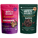 Open Secret Un-Junked Dates, 400 g + Un-Junked Choco Almond Brownie, 30 g Combo (2 Items)