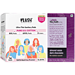 bb Combo Plush Sanitary Pads L,XL 16pcs + Whole Truth Almond Raisin Dark Chocolate 80g Combo 2 Items