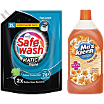 bb Combo Matic Front Load Liquid Detergent, 2 L + Disinfectant Floor Cleaner, 1.25 L Combo