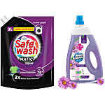 bb Combo Matic Front Load Liquid Detergent, 2 L + Floor Cleaner & Insect Repellent, 1.8 L Combo