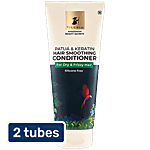 Pilgrim Patua & Keratin Hair Smoothing Conditioner For Dry & Frizzy Hair 2x200 ml (Multipack)