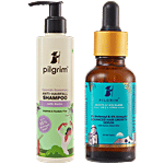Pilgrim Advanced Hair Growth Serum, 30 ml + Anti-Hairfall Shampoo, 200 ml Combo (2 Items)