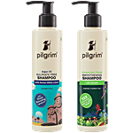 Pilgrim Amazonian Patua Smoothening Shampoo + Argan Oil Shampoo, 200 ml Each Combo (2 Items)