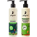 Pilgrim Smoothening Shampoo + Anti-Dandruff Shampoo, 200 ml Each Combo (2 Items)