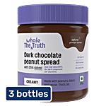 The Whole Truth Dark Chocolate Creamy Peanut Spread 3x325 g (Multipack)