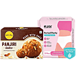 bb Combo Plush High Waist Heavy Flow Period Panty L/XL 5pc + Let's Try Panjiri Ladoo 250g Combo (2 Items)