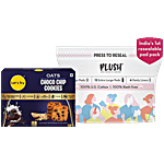 bb Combo Plush Pads 16 L, 12 XL, 4 Liners + Let’s Try Oats Choco Chip Cookies 200 g Combo 2 Items