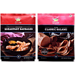 La Carne Chicken Breakfast Sausage, 500g + Pork Classic Salami, 250 g Combo (2 Items)
