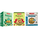 Sattviko Mint Makhana & Sweet Chilli Makhana & Foodyoga Pink Salt & Pepper, Each 40 g Combo (3 Items)