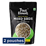 True Elements Roasted Mixed Seeds - Pumpkin, Sunflower & Flax 2x125 g (Multipack)