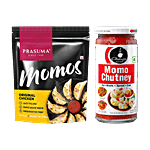 bb Combo Ching's Secret Momo Chutney, 250 g + Prasuma Original Chicken Momos, 24 pcs Combo (2 Items)