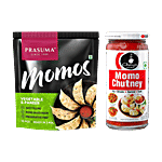 bb Combo Ching's Secret Momo Chutney, 250 g + Prasuma Vegetable & Paneer Momos, 10 pcs Combo (2 Items)