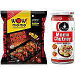 bb Combo Ching's Secret Momo Chutney, 250 g + Wow! Momo Chicken Korean Momos, 10 pcs Combo (2 Items)