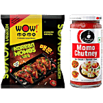 bb Combo Ching's Secret Momo Chutney, 250 g + Wow! Momo Veg Korean Momos, 10 pcs Combo (2 Items)