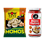 bb Combo Ching's Secret Momo Chutney, 250 g + Wow! Momo Chatpata Paneer Momos, 10 pcs Combo (2 Items)