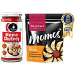 bb Combo Ching's Secret Momo Chutney, 250 g + Prasuma Spicy Chicken Momos, 24 pcs Combo (2 Items)