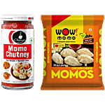 bb Combo Ching's Secret Momo Chutney, 250 g + Wow! Momo Chicken Cheese Momos, 20 pcs Combo (2 Items)