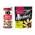 bb Combo Ching's Secret Momo Chutney, 250 g + Prasuma Classic Veg Momos, 24 pcs Combo (2 Items)