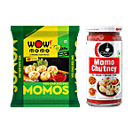 bb Combo Ching's Secret Momo Chutney, 250 g + Wow! Momo Darjeeling Veg Momos, 20 pcs Combo (2 Items)
