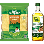 Tata Sampann Pure & Unrefined Cold Pressed Groundnut Oil, 1 L + Fine Gram Flour/Besan, 1 kg Combo (2 items)