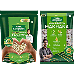 Tata Sampann High Protein Makhana, 100 g + Premium Cashews, 200 g Combo (2 items)