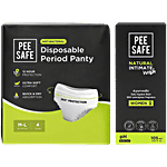 bb Combo Disposable Period Panty - M-L&Natural Intimate Wash For Women Combo
