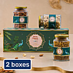 bb Royal Organic Premium Dry Fruit Collection - Almonds, Cashew, Raisins 2x450 g (Multipack)