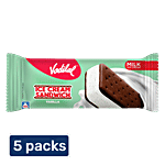 Vadilal Vanilla Ice Cream Sandwich 5x85 ml (Multipack)