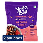 Yoga Bar Dark Chocolate & Cranberry Super Muesli 2x40 g (Multipack)