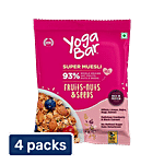 Yoga Bar Fruits, Nuts & Seeds Super Muesli 4x40 g (Multipack)