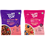 Yoga Bar Dark Chocolate & Cranberry Muesli 40 g + Fruits, Nuts & Seeds Muesli 40 g Combo (2 Items)