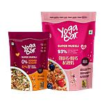 Yoga Bar Super Muesli 400 g + Fruits, Nuts & Seeds Super Muesli 700 g Combo (2 Items)
