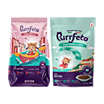 Purrfeto Chicken & Ocean Fish 1.2 kg + Ocean Platter In Jelly Wet Food For Kitten Combo (2 Items)