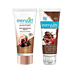 Everyuth Naturals Chocolate & Cherry - Tan Removal Pack + Tan Removal Scrub, 50 g Each Combo