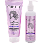 Curl Up Curl Moisturising Shampoo + Hydrating Conditioner, 200 ml Each Combo (2 Items)
