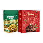 bb Combo Yuvika’s Signature Plum Cake, 150 g + Happilo Seedless Green Raisins, 250 g Combo (2 Items)