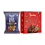 bb Combo Yuvika’s Signature Plum Cake, 150 g + Happilo The Original Date Bites, 20 g Combo (2 Items)