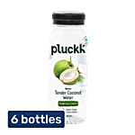 Pluckk Natural Tender Coconut Water 6x200 ml (Multipack)