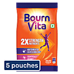 Bournvita Chocolate Nutrition Drink 5x81 g Pouch (Multipack)
