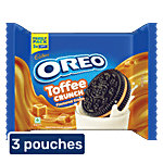Cadbury Oreo Toffee Crunch Flavour Creme Sandwich Biscuit 3x275.55 g (Multipack)