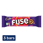 Cadbury Fuse Peanut & Caramel Filled Chocolate Bar 3x23 g (Multipack)